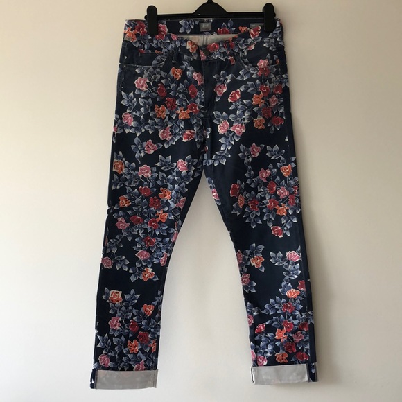 NEW WITHOUT TAGS CITIZENS OF HUMANITY MANDY HIGH WAIST RETRO SLIM ROLL UP JEANS - Picture 1 of 11